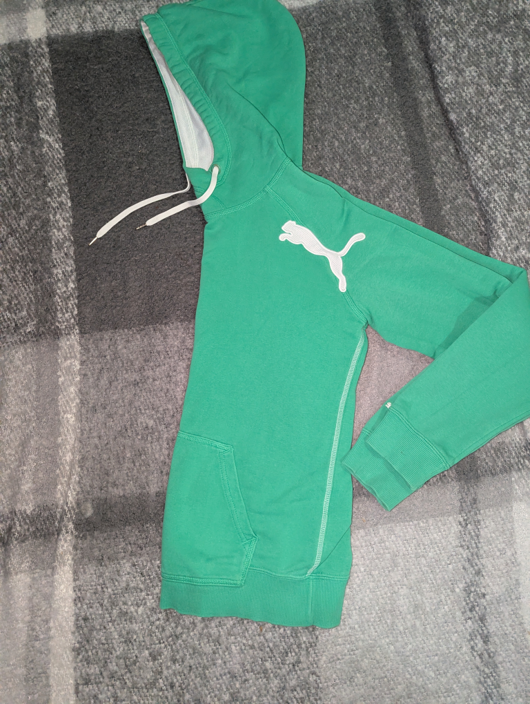 Puma Green Hoodie, Size S - photo 2