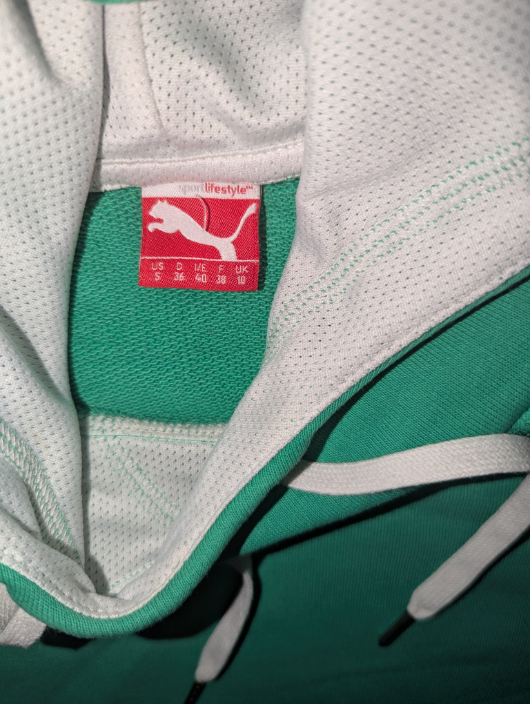 Puma Green Hoodie, Size S - photo 3