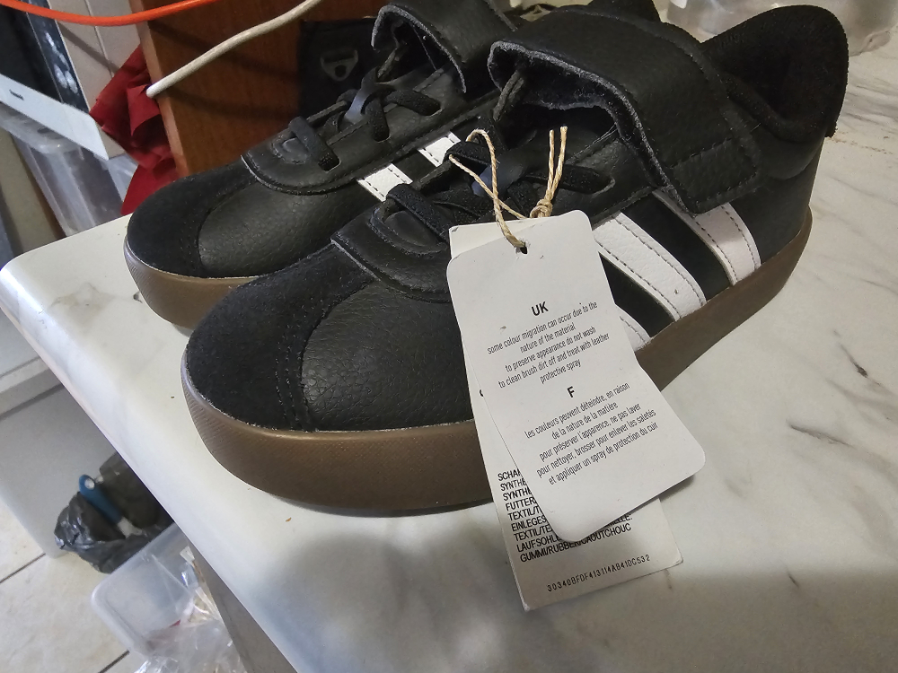 Adidas VL Court 3.0 Skateboarding Shoes Kids - Size 13.5K