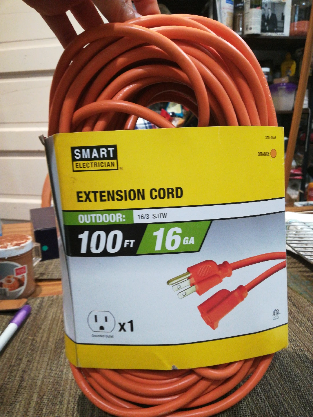 Smart Electrician 100ft Outdoor Extension Cord
