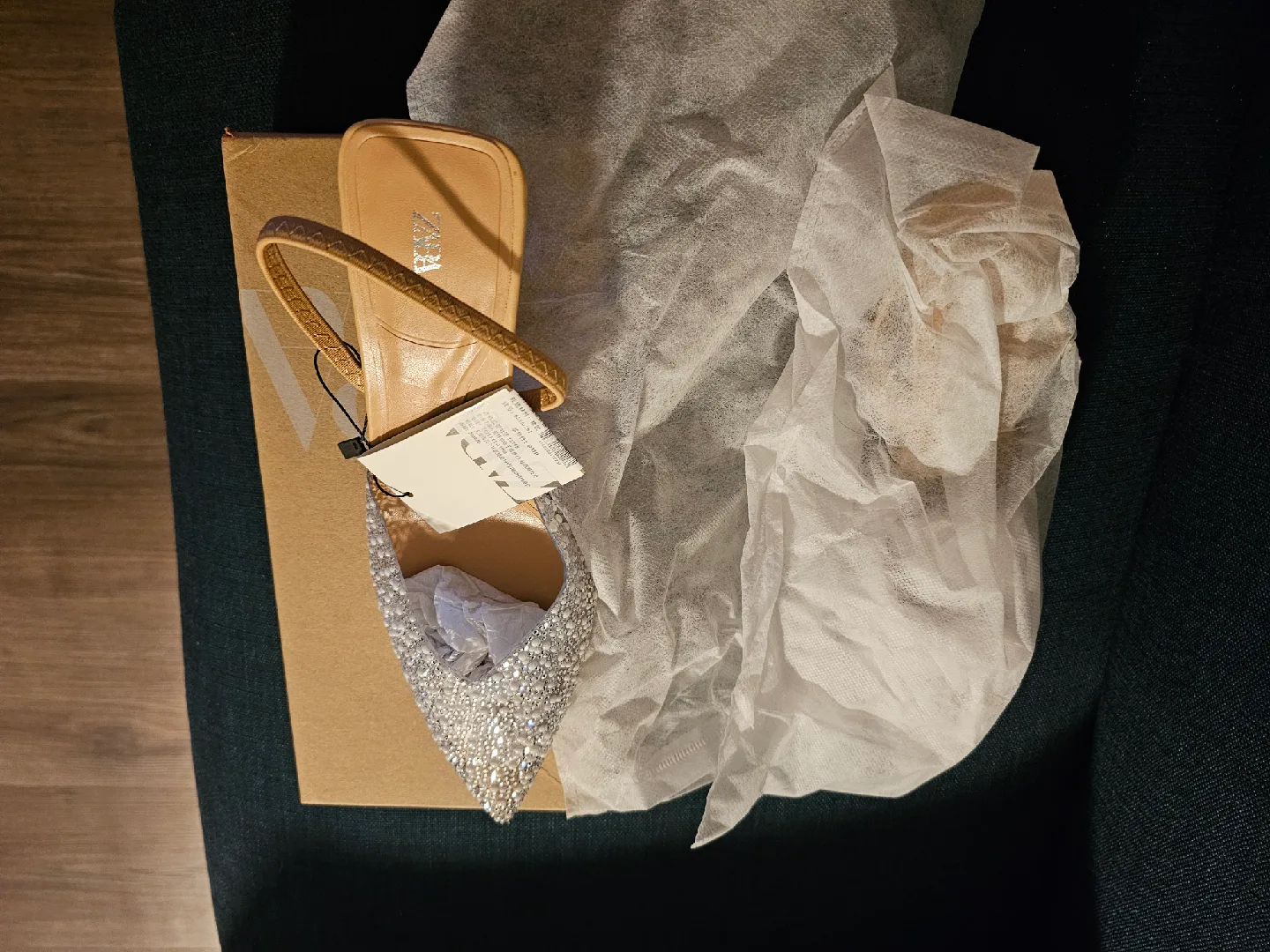 Zara ZW Heeled Sandal, Size 42 image indicator(2)