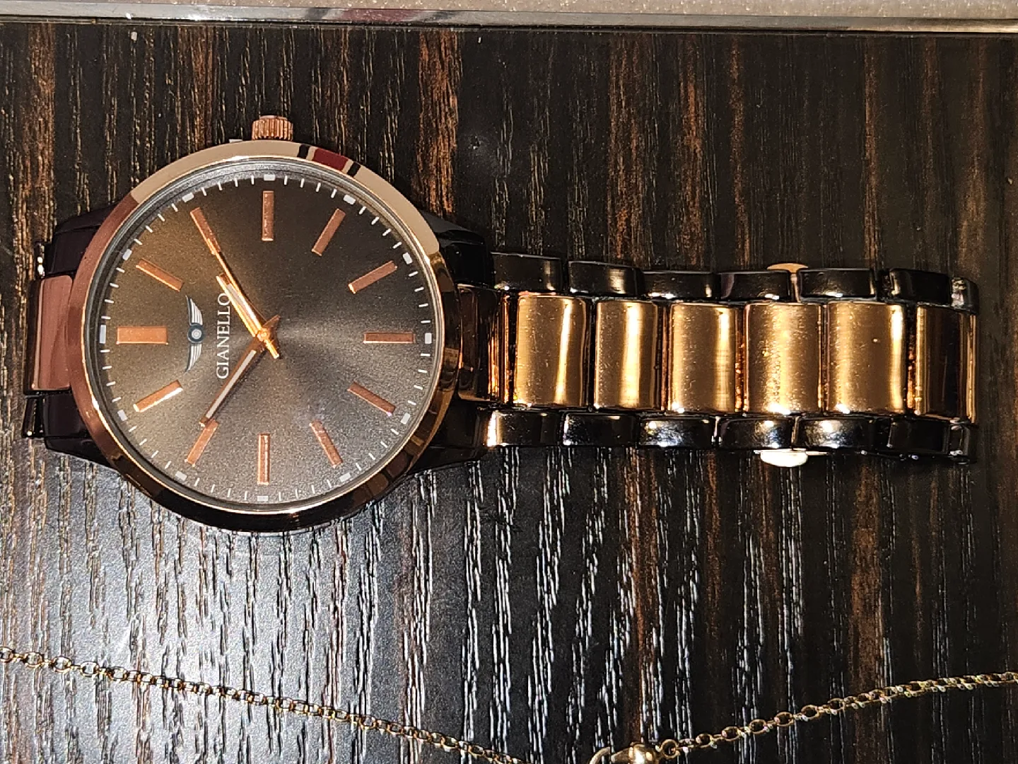 Gianello Italian Design Watch - Black & Rose Gold image indicator(3)