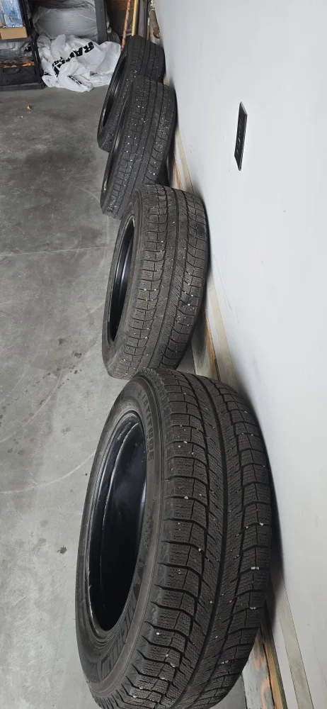 Michelin X-Ice Snow Tires on Black Rims - Set of 4 image indicator(6)