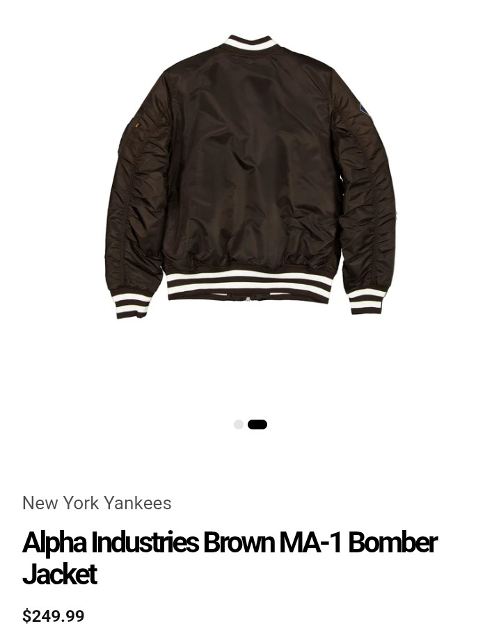 Alpha Industries New York Yankees MA-1 Bomber Jacket - photo 3