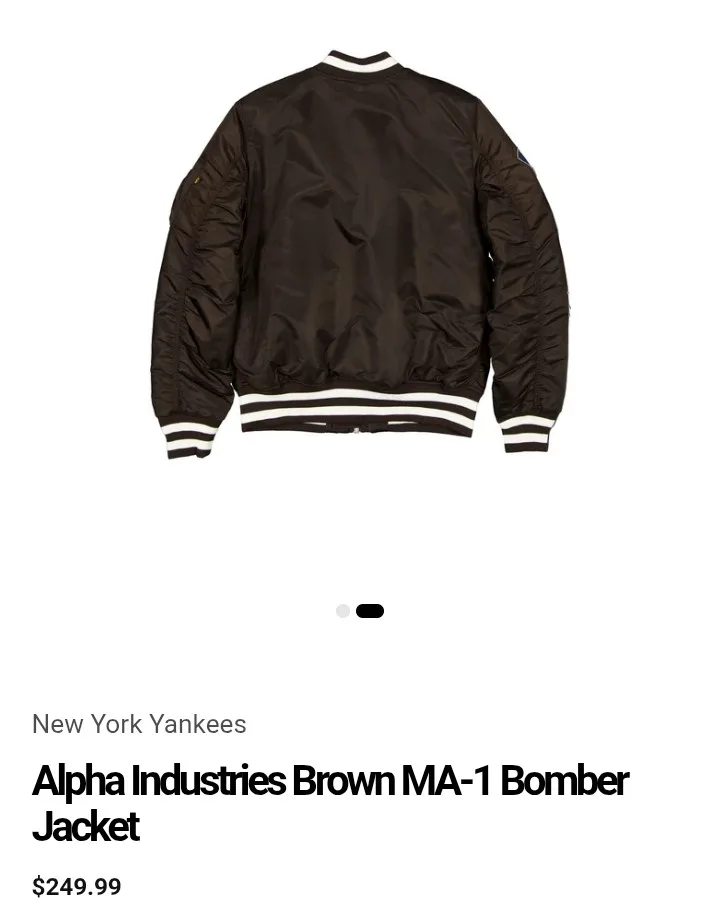 Alpha Industries New York Yankees MA-1 Bomber Jacket image indicator(3)