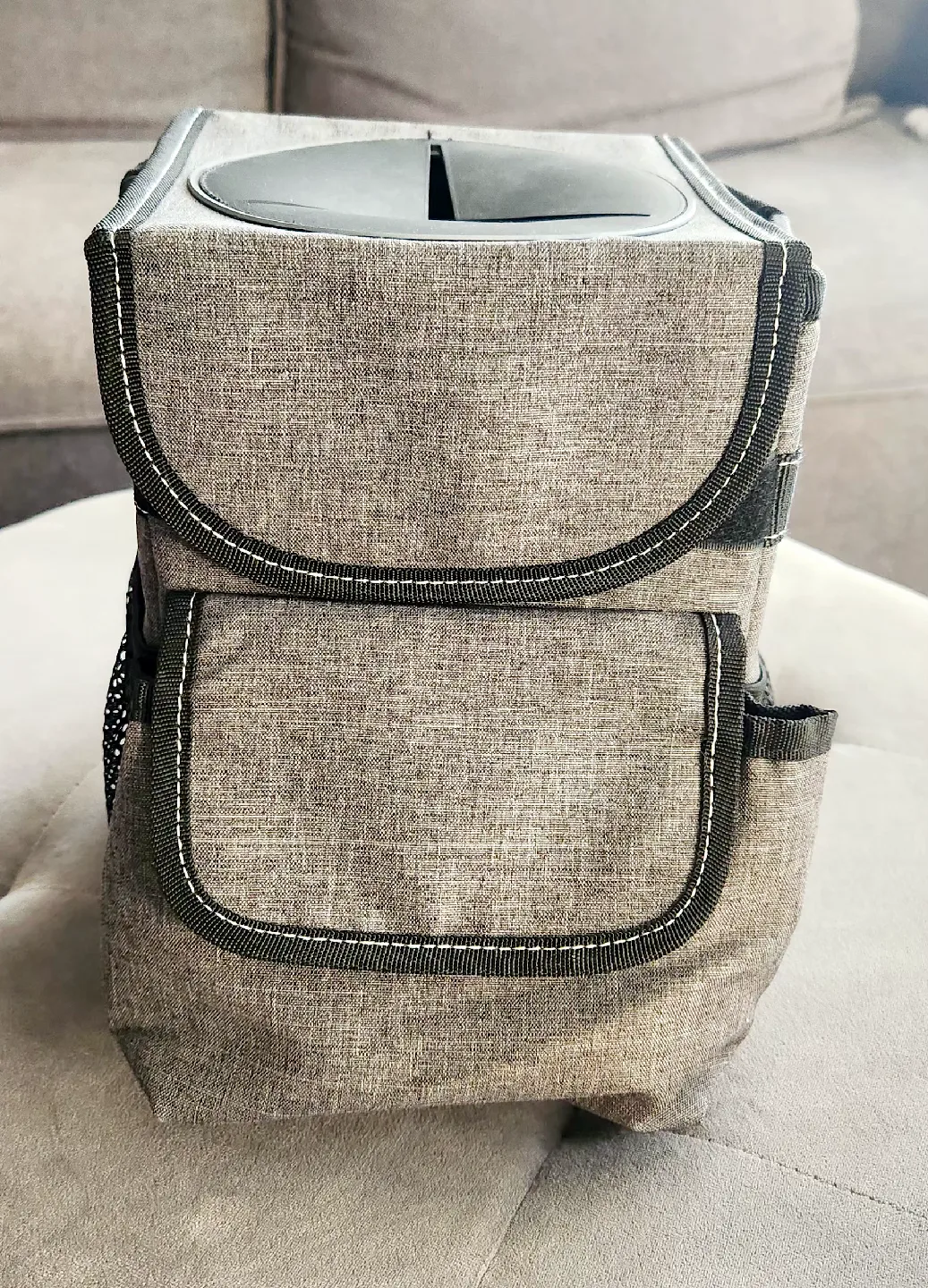 Automotive Trash Can with Lid & Storage image indicator(9)