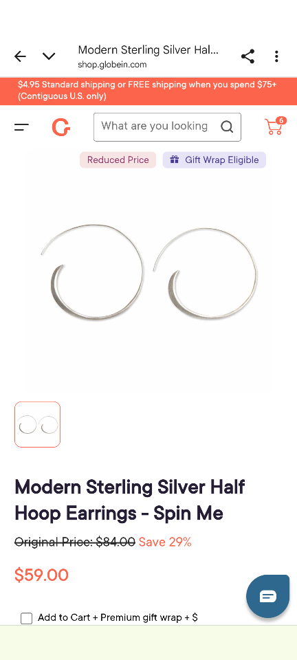 Sterling Silver Hoop Earrings - photo 5