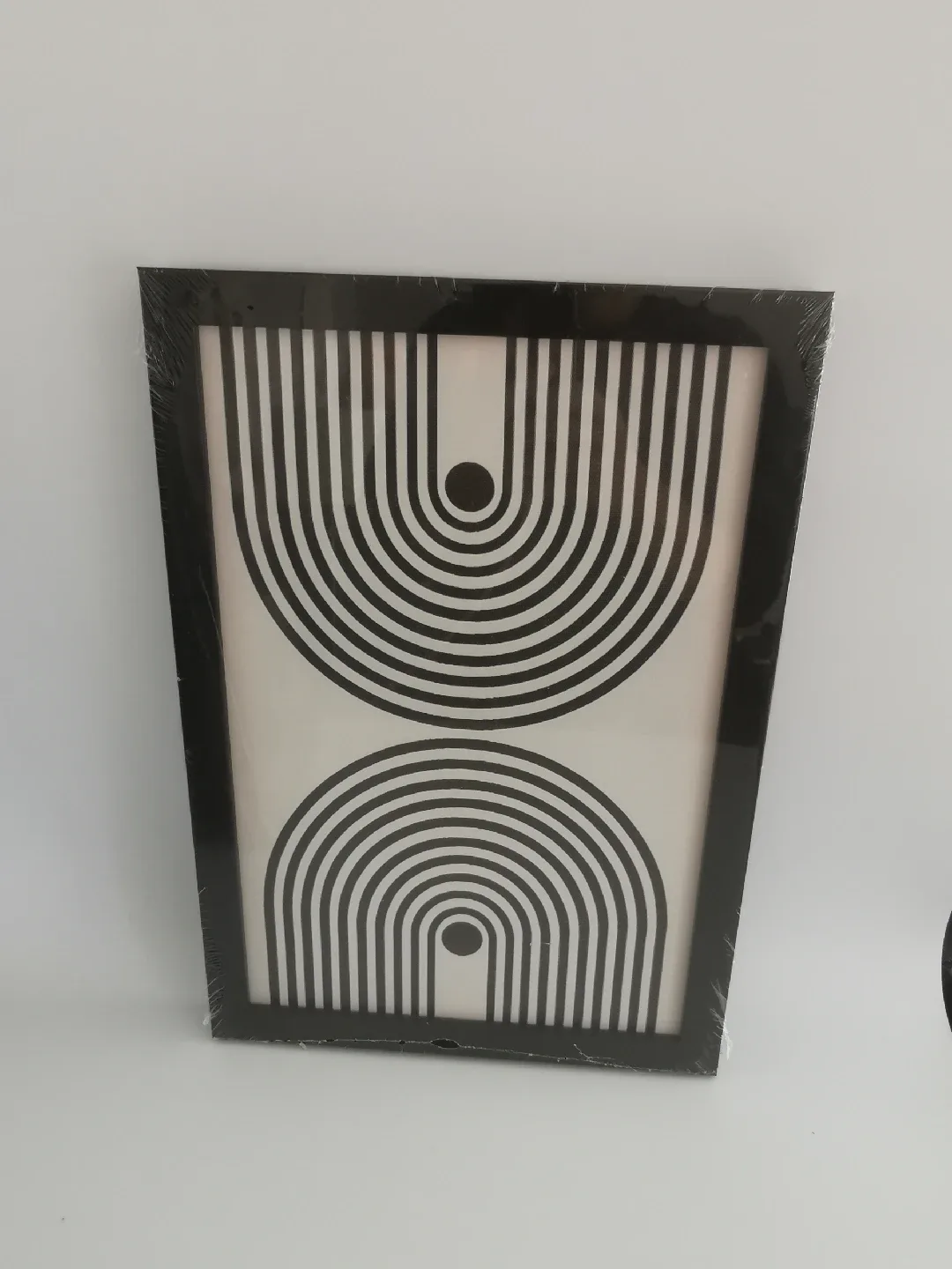 Set of 3 Black Framed Geometric Wall Art - NEW image indicator(5)