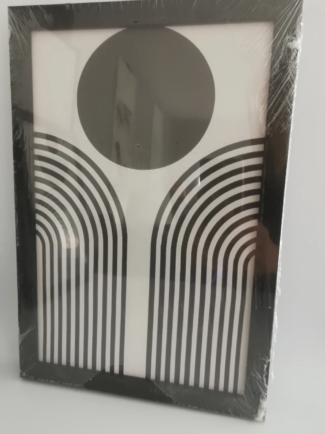 Set of 3 Black Framed Geometric Wall Art - NEW image indicator(6)