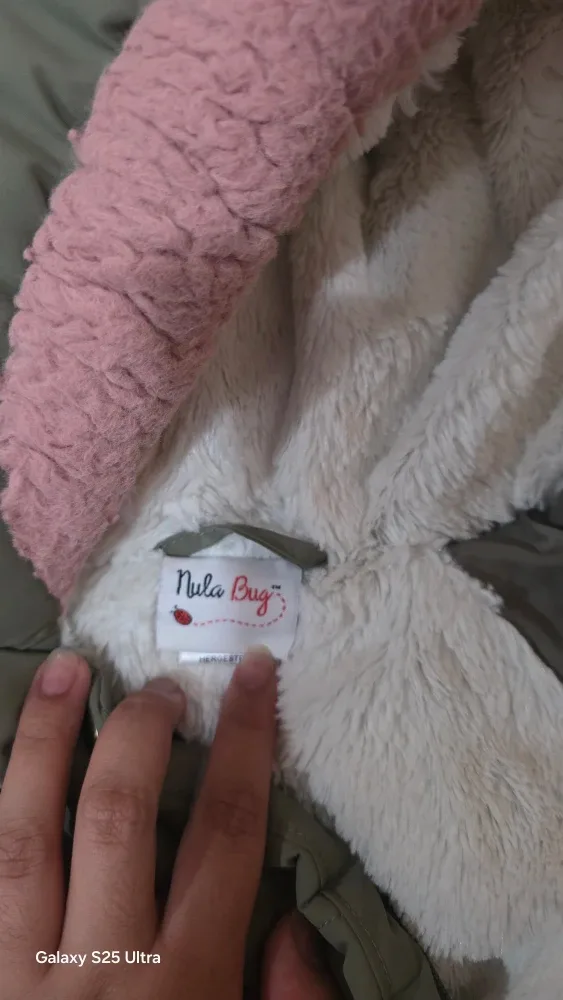 Nula Bug 4T Olive Green Padded Winter Coat image indicator(2)