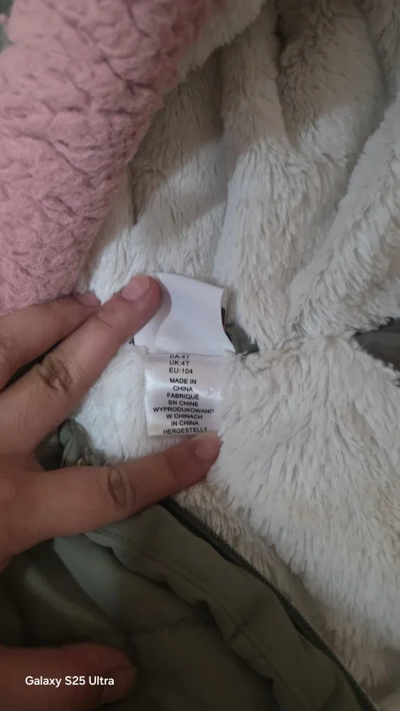 Nula Bug 4T Olive Green Padded Winter Coat image indicator(3)