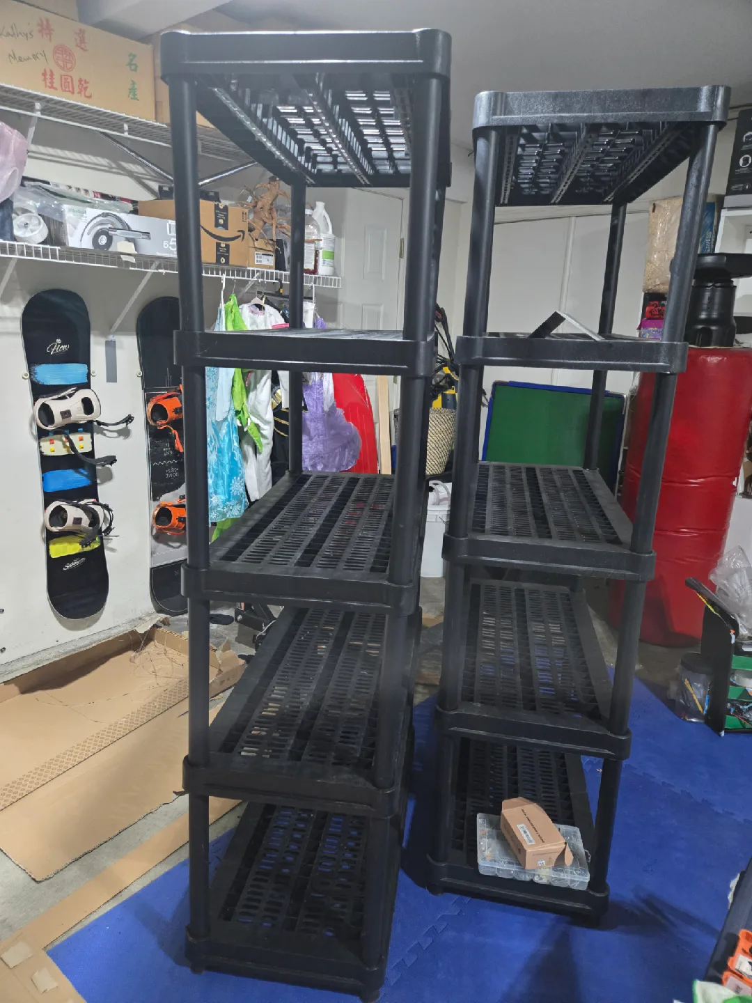 Black Plastic Shelving Unit - 5 Tier image indicator(2)