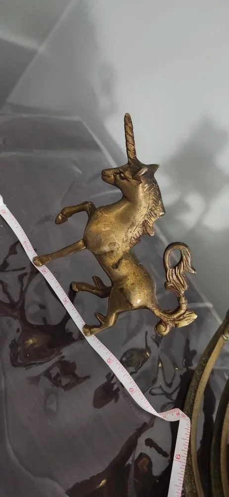 Vintage solid Brass Unicorn Figurine image indicator(4)