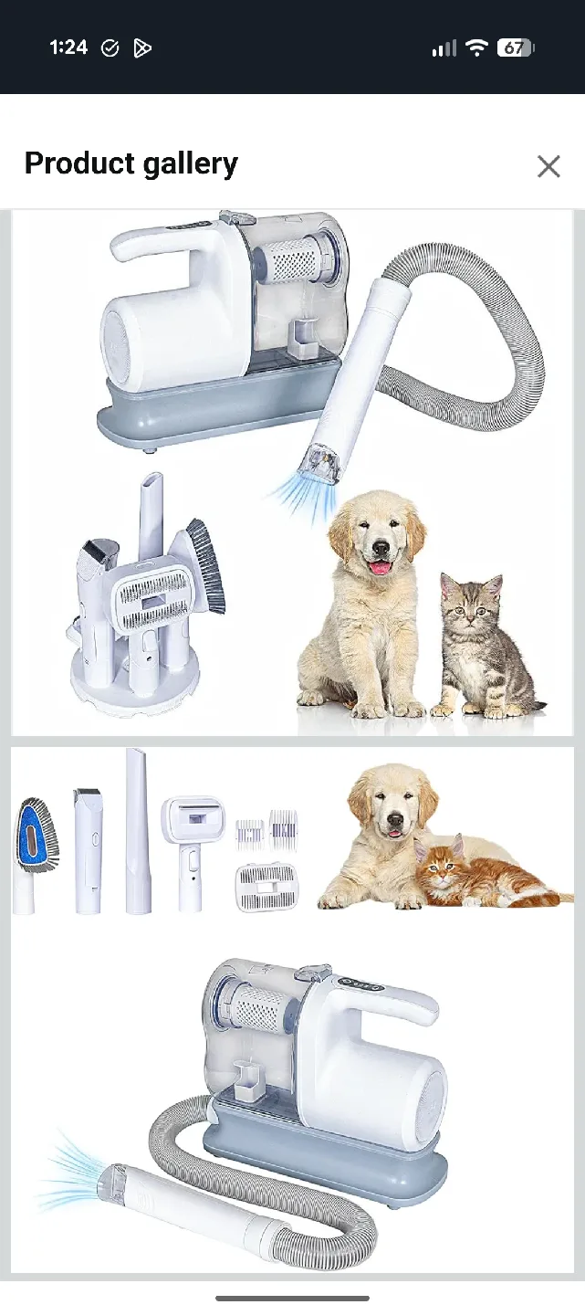 Pet Grooming Vacuum Kit - New in Box
