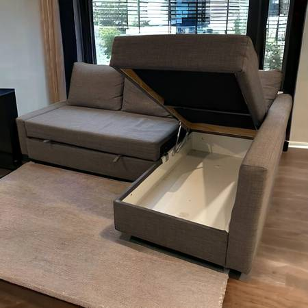 Grey Sectional Sofa with Storage - photo 2