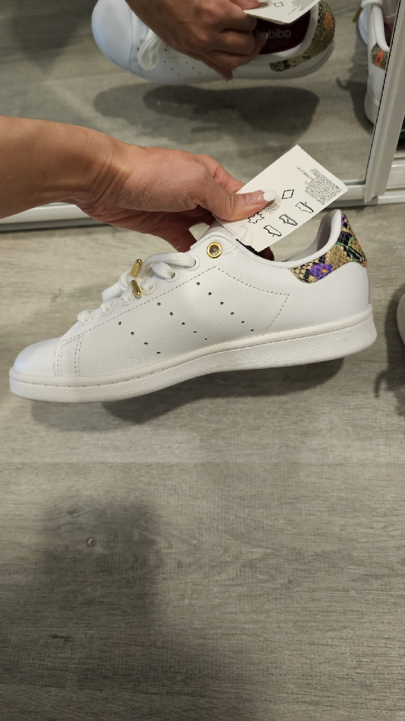 New Adidas Stan Smith White/Gold Shoes Size 6.5 US - photo 5