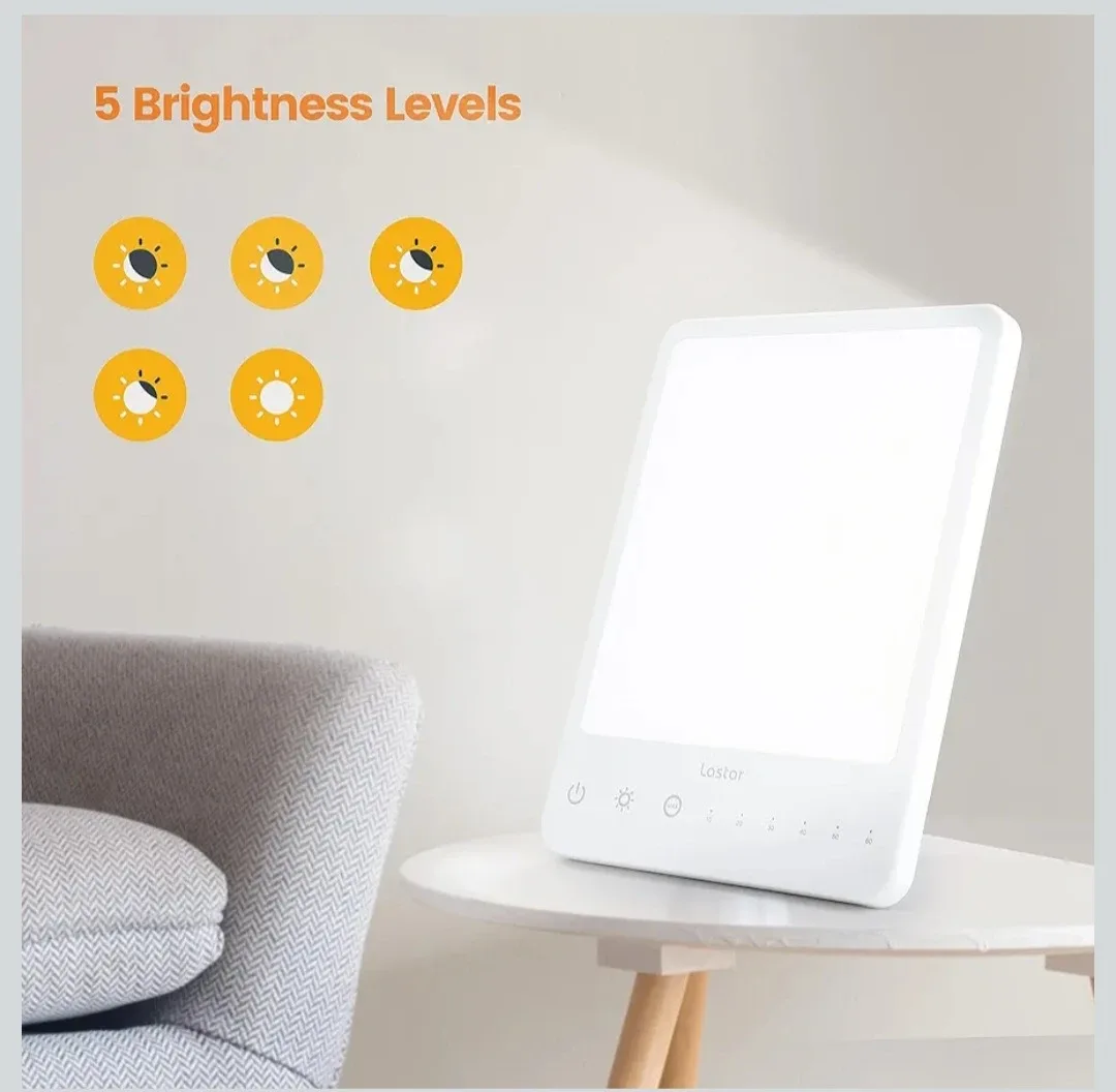 LASTAR Sun Lamp, UV Free 10000 Lux Sunlight Lamp with ... image indicator(5)