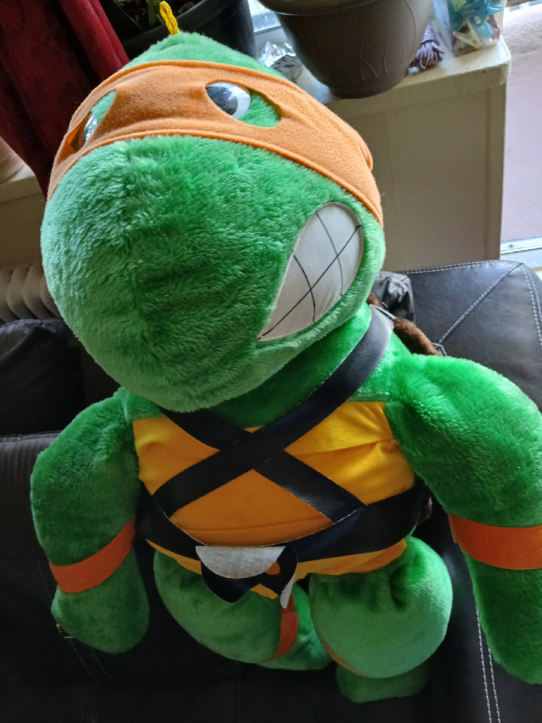 Michelangelo Teenage Mutant Ninja Turtle Jumbo Plush 1989 - photo 3