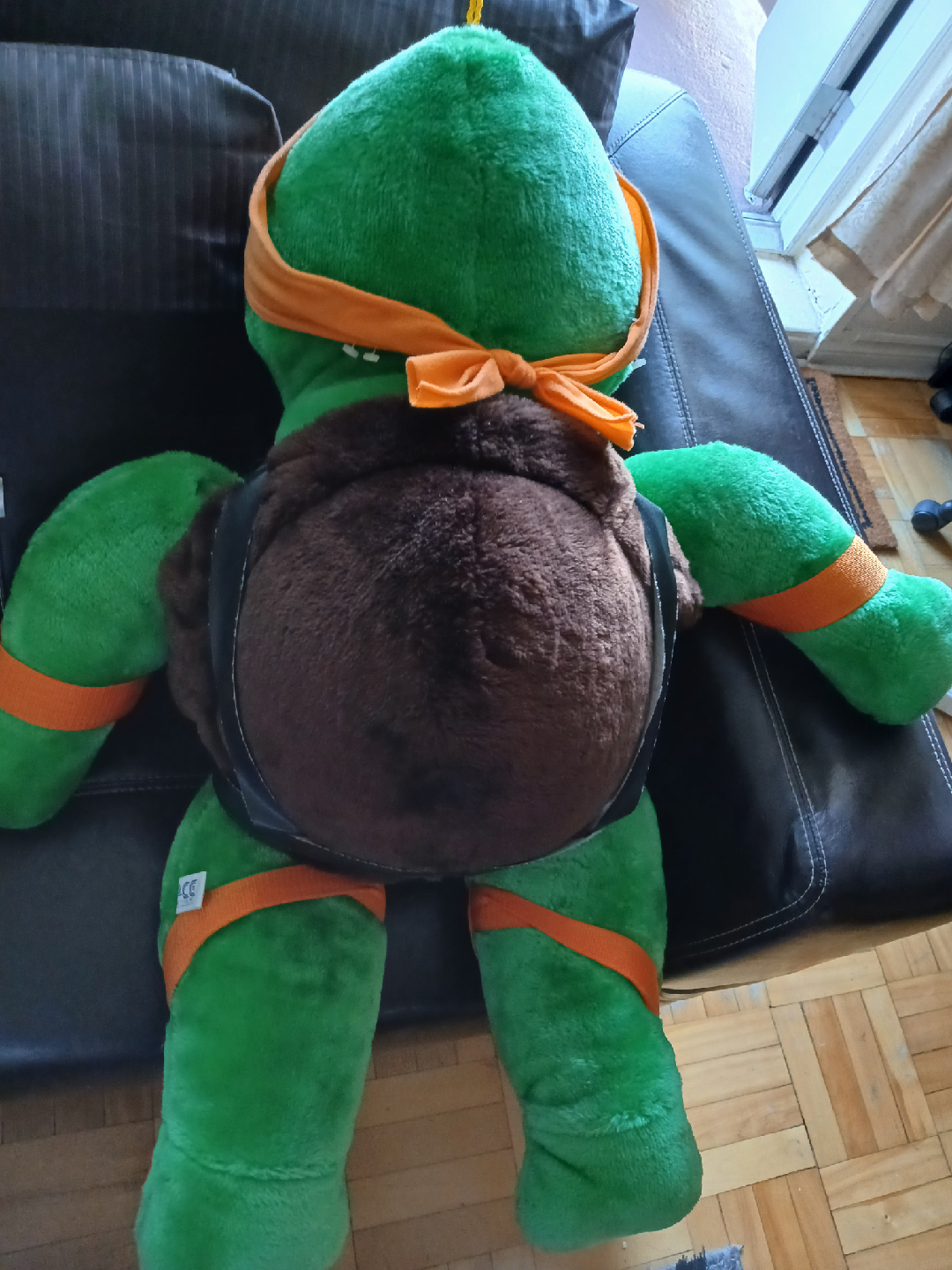 Michelangelo Teenage Mutant Ninja Turtle Jumbo Plush 1989 - photo 4