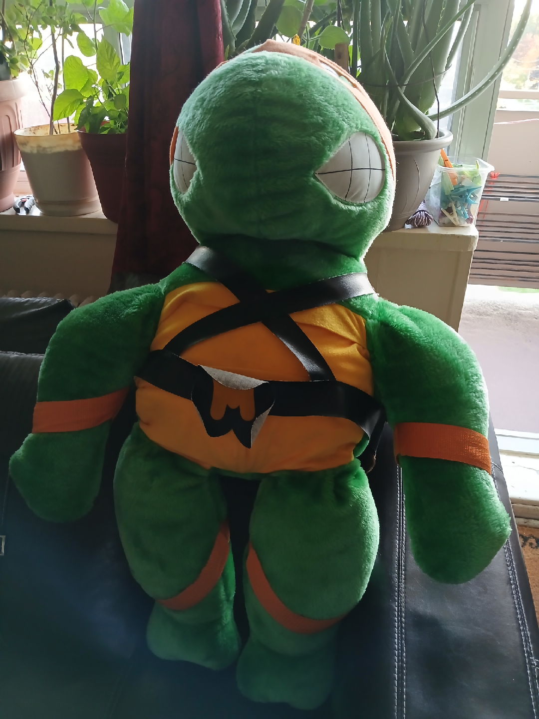 Michelangelo Teenage Mutant Ninja Turtle Jumbo Plush 1989 - photo 5