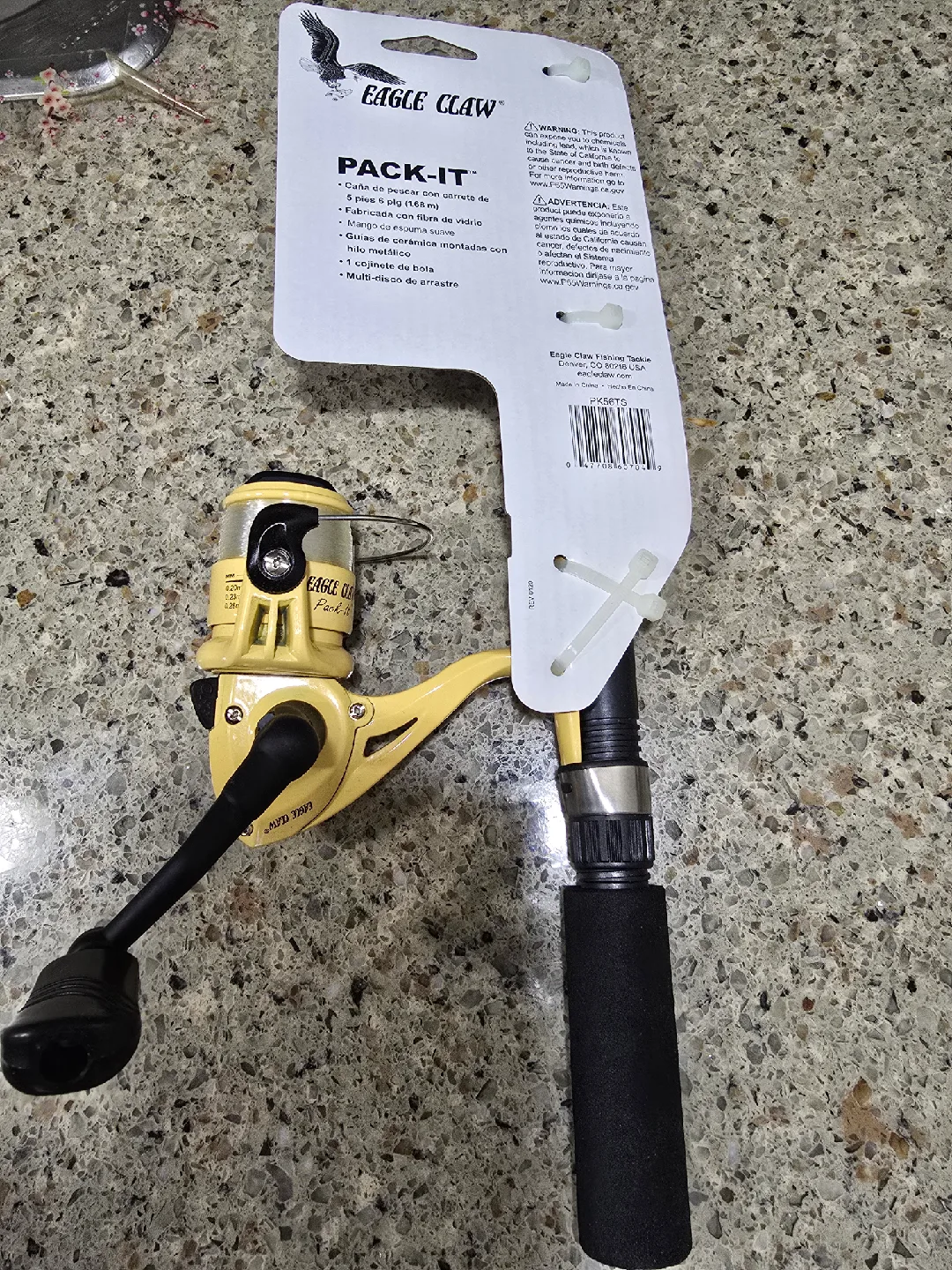 Eagle Claw Pack-It Spinning Rod & Reel Combo image indicator(2)