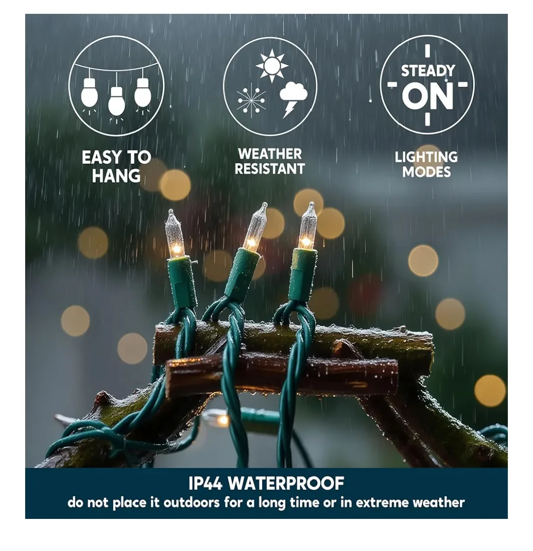 String Lights 100 T5 Clear White Bulb image indicator(5)