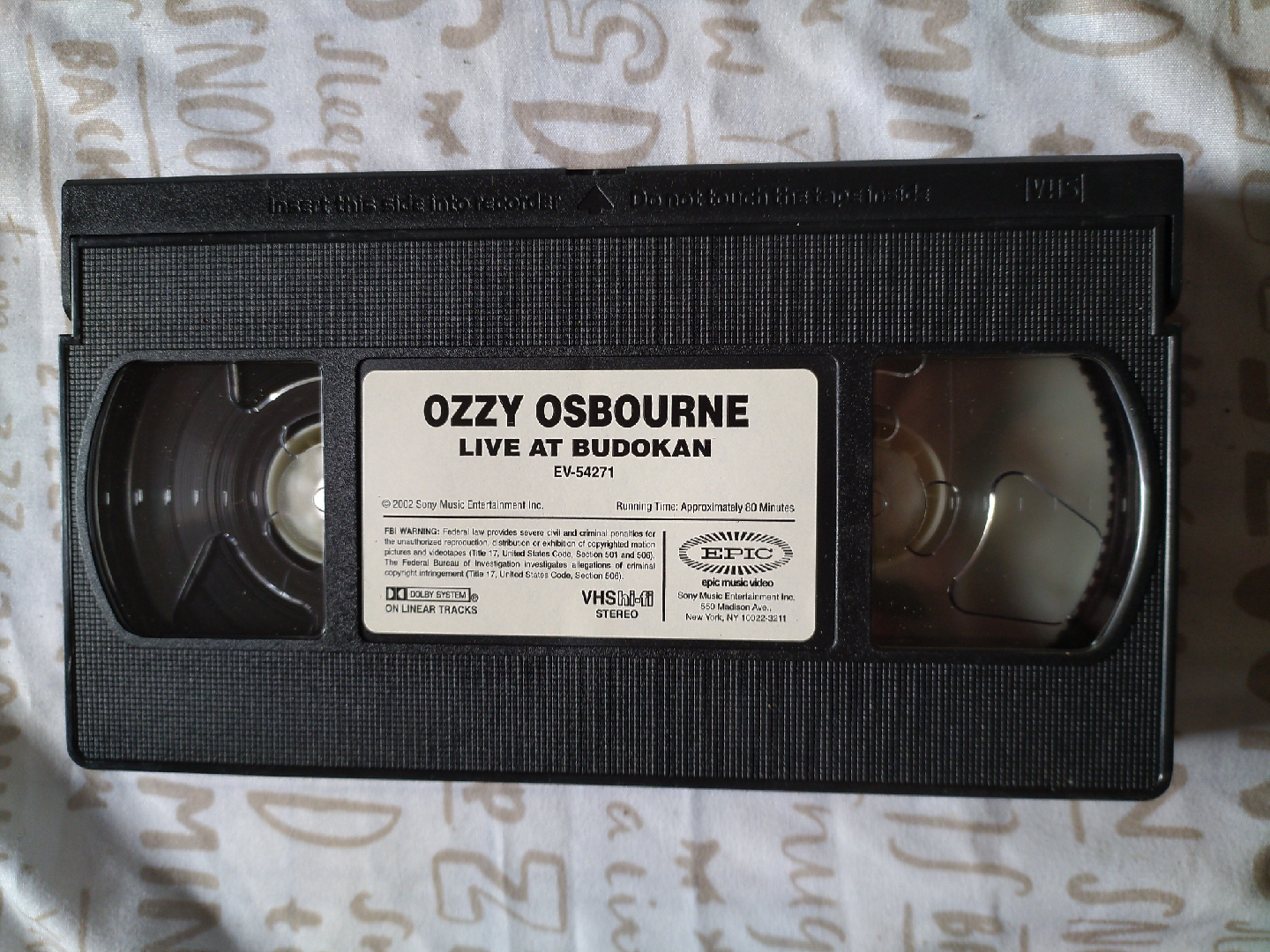 Ozzy Osbourne Live at Budokan VHS - photo 3