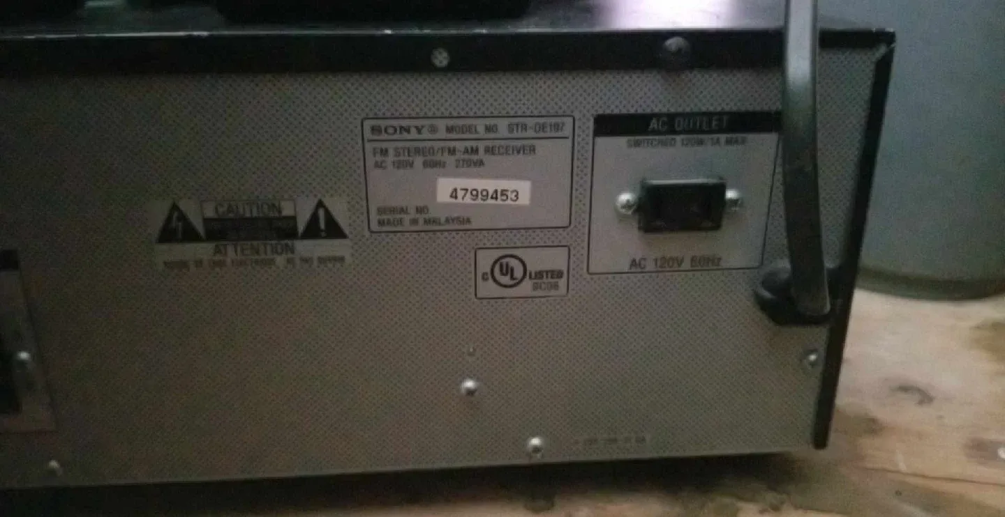 Sony STR-DE197 Receiver image indicator(3)