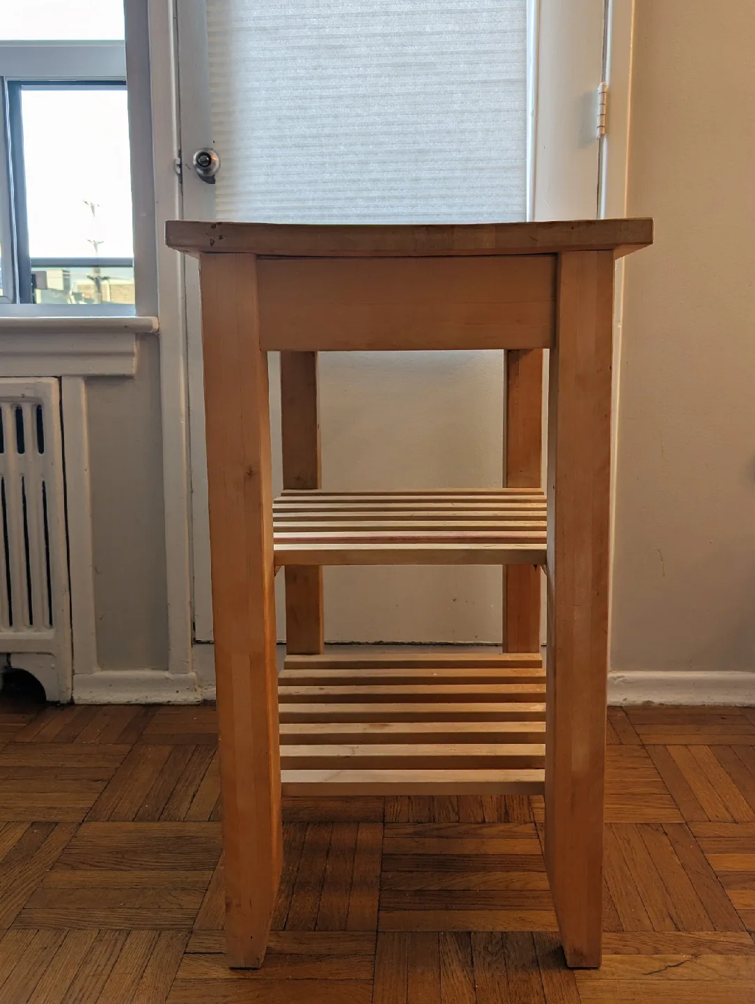 IKEA BEKVAN Wooden Kitchen Cart with Wheels image indicator(3)