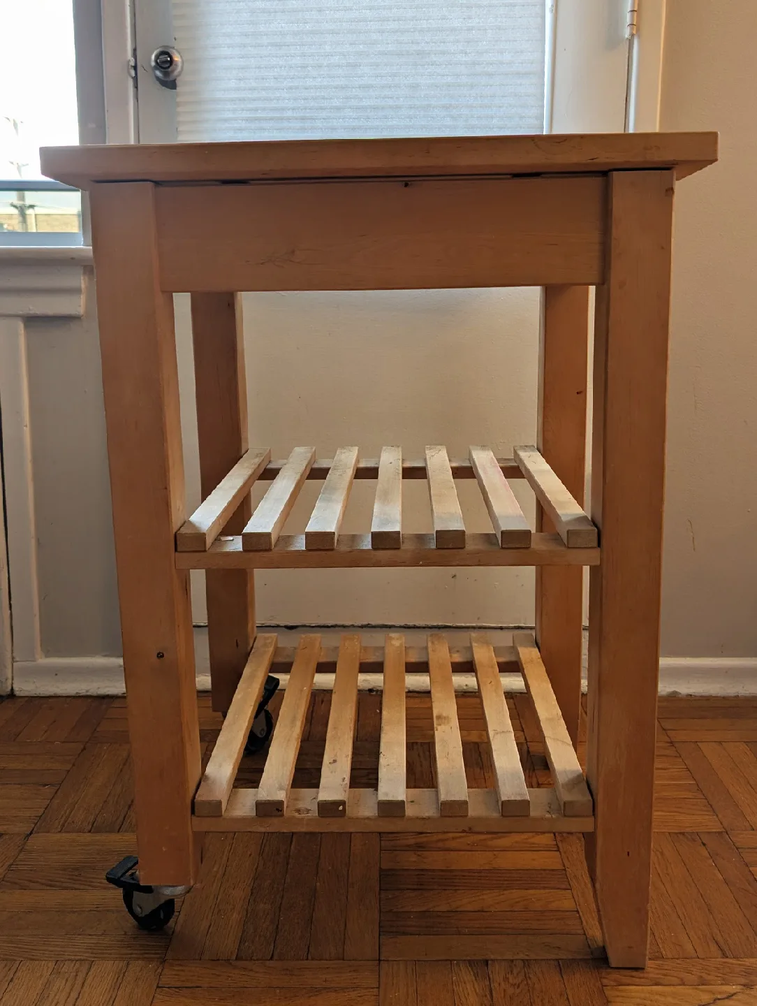 IKEA BEKVAN Wooden Kitchen Cart with Wheels image indicator(4)