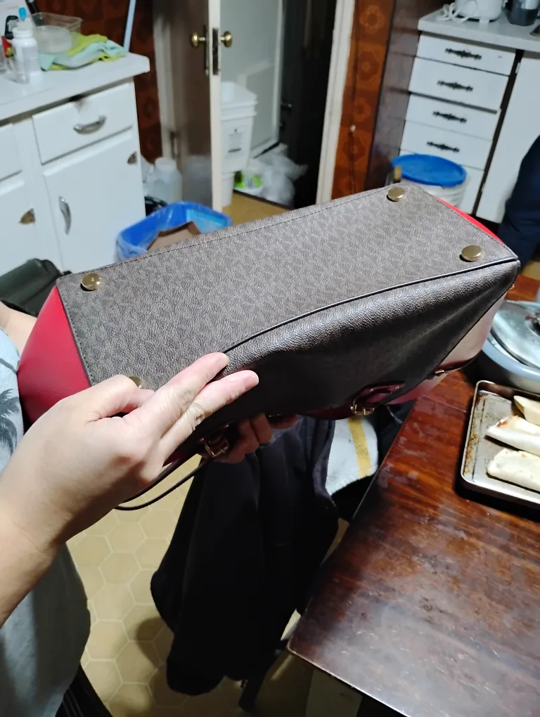 Michael Kors Tote Bag - Red & Brown image indicator(4)