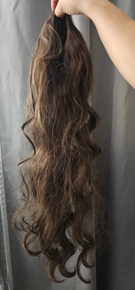Brown Curly Ponytail Hair Extension image indicator(2)