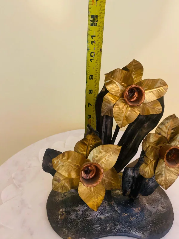 Metal Flower Sculpture, 11 Inches image indicator(4)