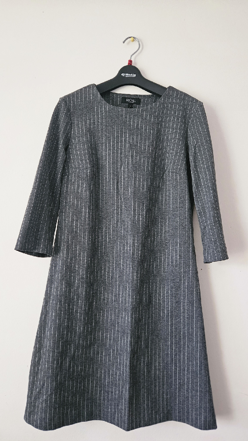 Rachel Roy Grey Pinstripe Dress - Size 4 - photo 2