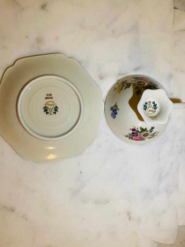 Mitterteich Bavaria Germany Floral Tea Cup & Saucer - photo 3