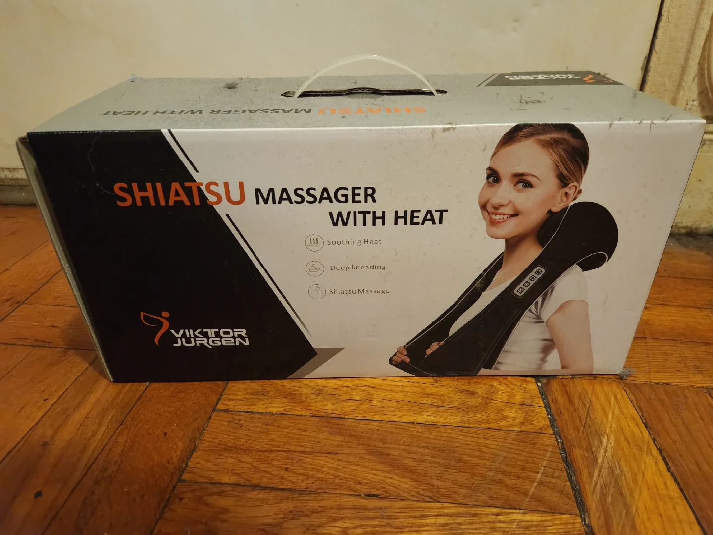 NEW IN BOX Viktor Jurgen Shiatsu Massager with Heat