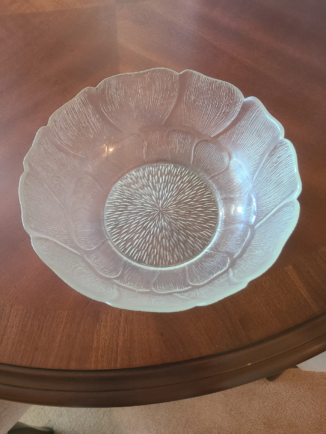 Frosted Glass Serving Bowl - photo 2