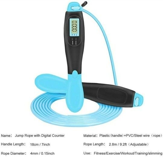 LXMTOU Jump Rope with Counter 9999 Times - photo 2