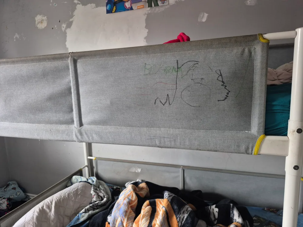 White Metal Bunk Bed Frame image indicator(3)