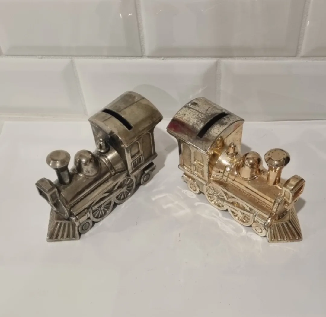 2 Train Coin Bank - Set of 2 collector thumbnail