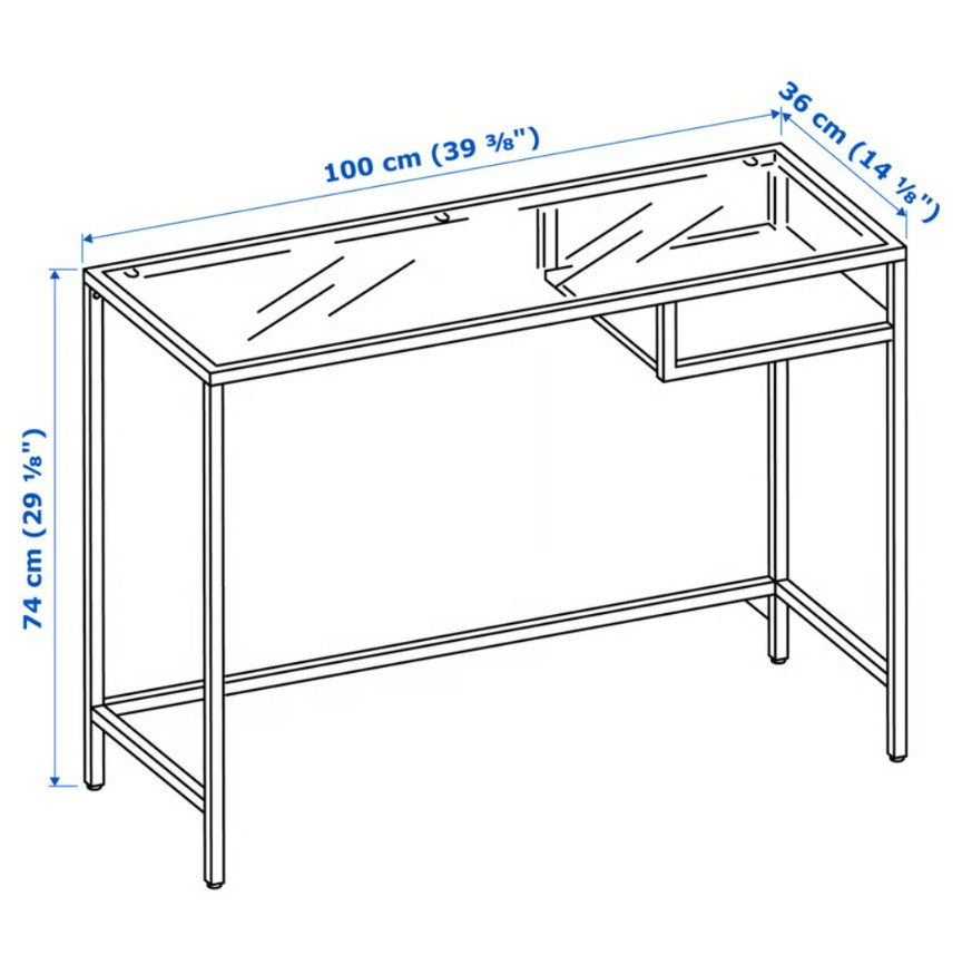 IKEA VITTSJÖ Laptop desk in white - photo 3