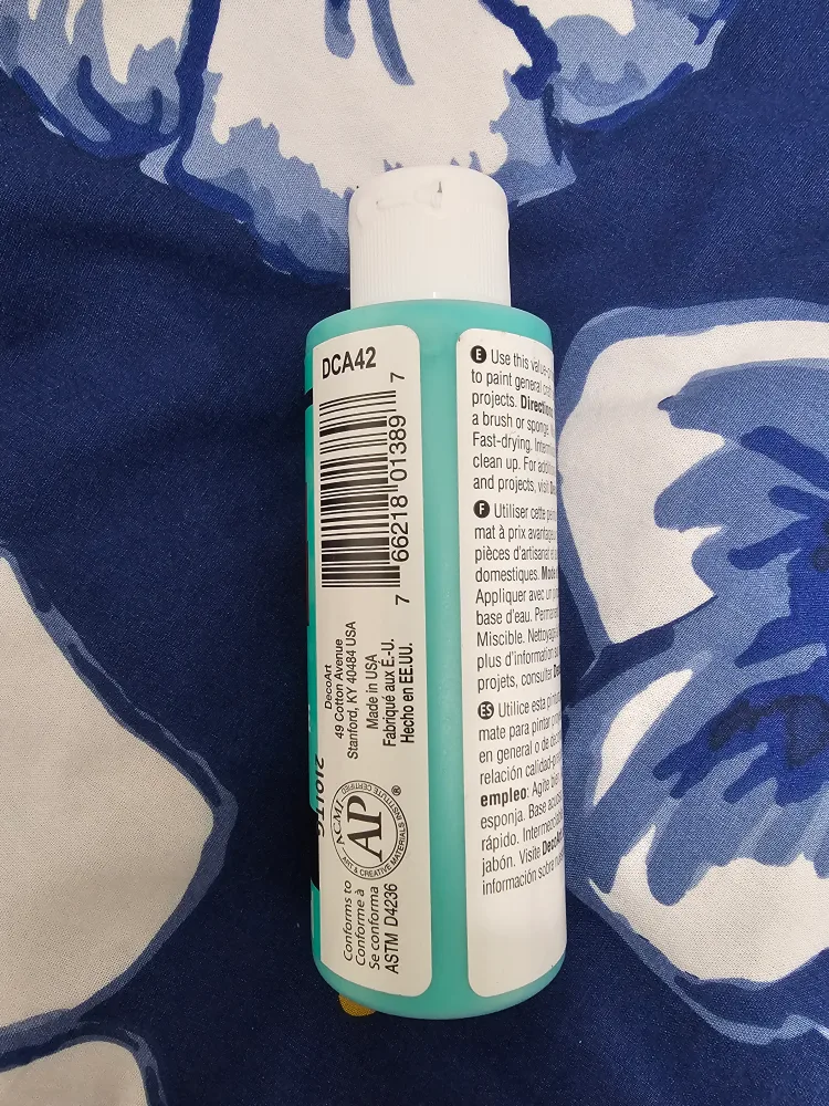 DecoArt Crafter's Acrylic Paint 🎨🖌, Turquoise 🥕 image indicator(2)