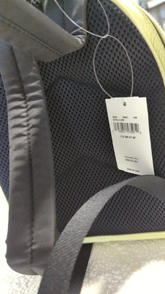 New Coach LTH MN CT BP Pale Lime Backpack image indicator(2)