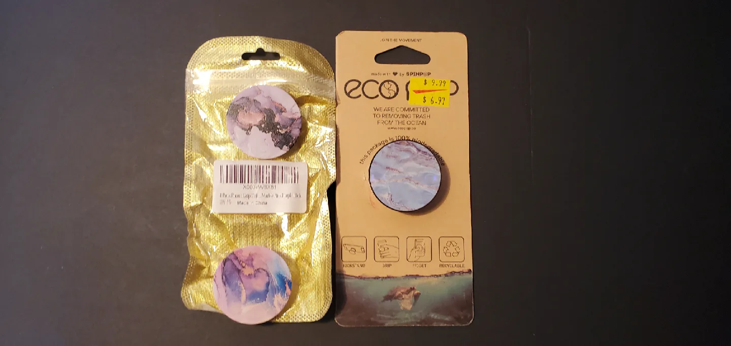 Eco Pop Earth Marble Pop Socket