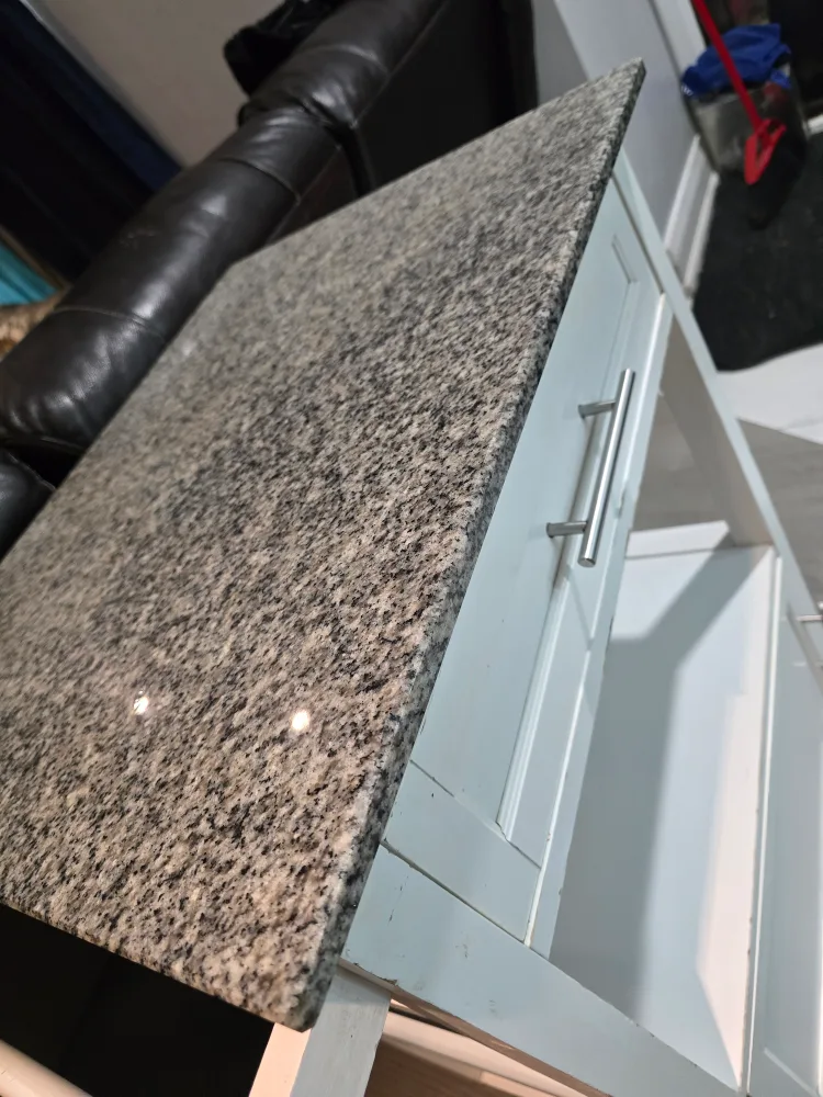 White Kitchen Cart ( Kitchen Island ) with Granite Top image indicator(2)