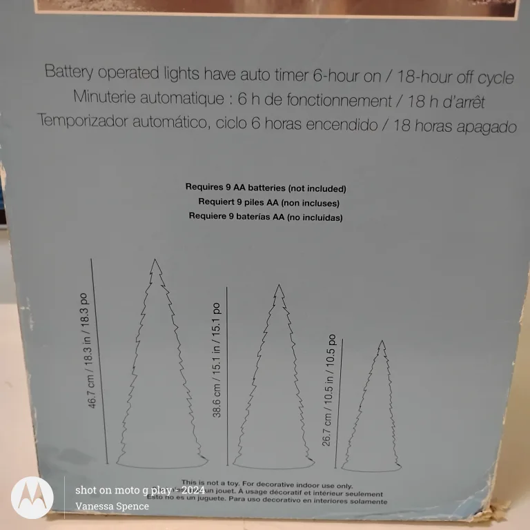Ensemble of 3 LED Christmas Trees 🧡 image indicator(2)
