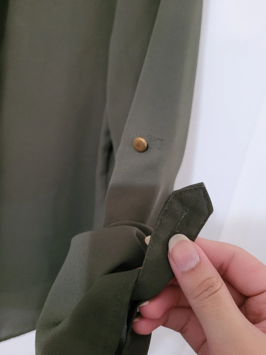 Zac & Rachel Olive Green Blouse image indicator(4)