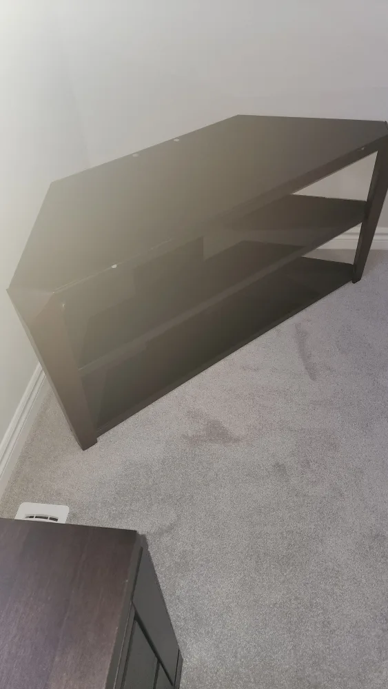 Dark Brown Corner TV Stand image indicator(3)
