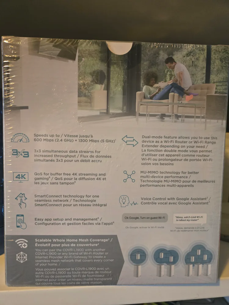 D-Link COVR-L1900 AC1900 Mesh WiFi Router/Extender image indicator(3)