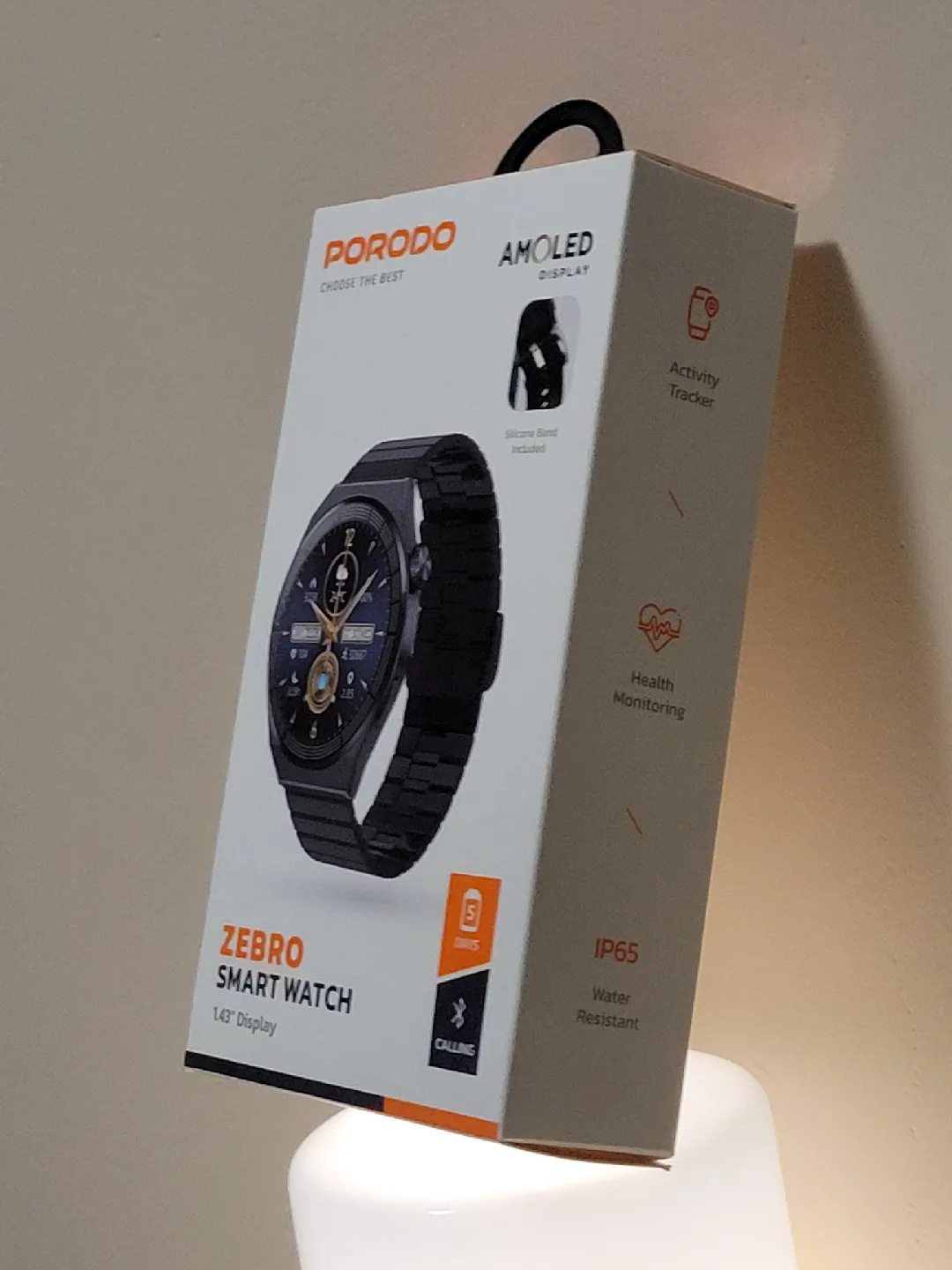 New in Box! - AMOLED Display Smart Watch Porodo Zebro image indicator(2)